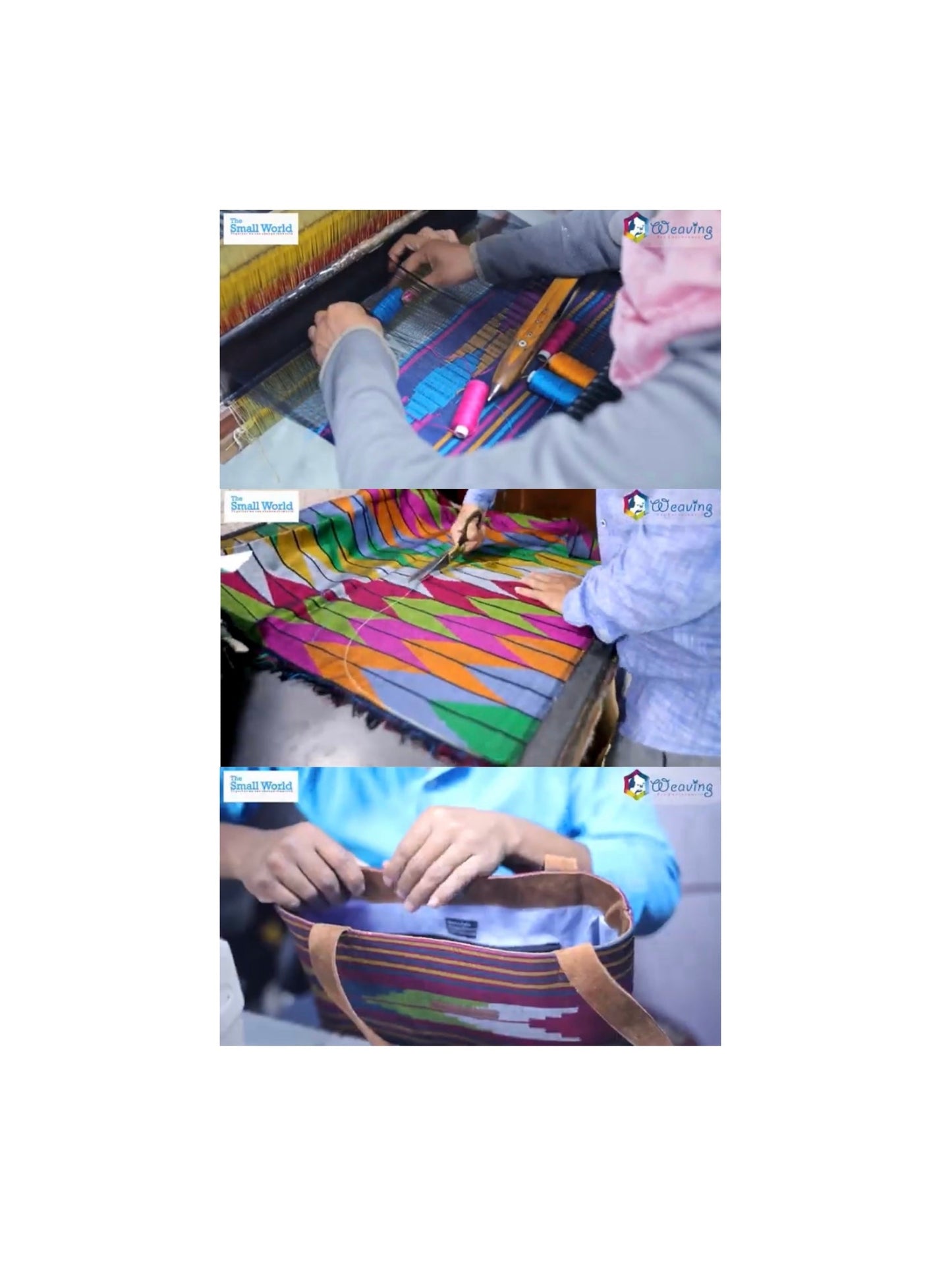 Weaving Backpack turquoise