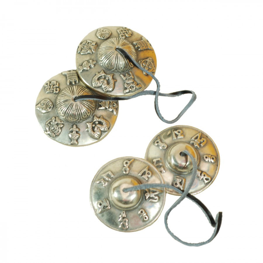 Tingsha Tibetaanse Bekkens met Inscriptie