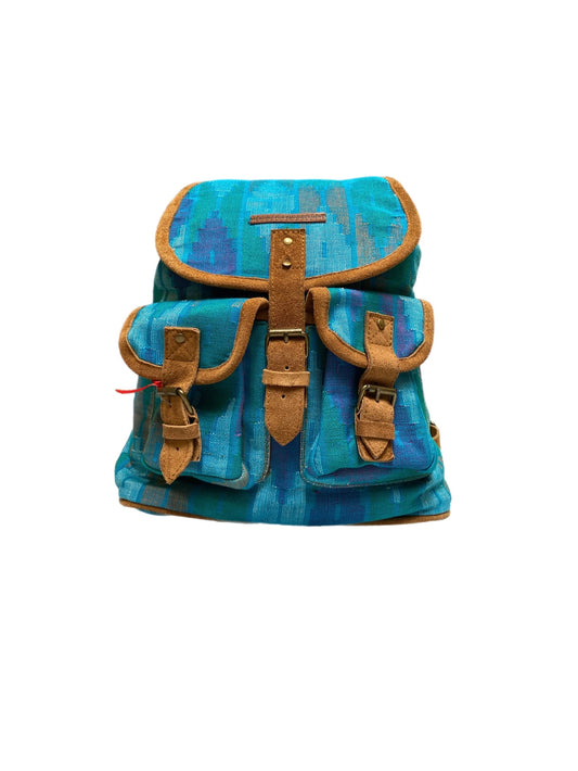 Weaving Backpack turquoise