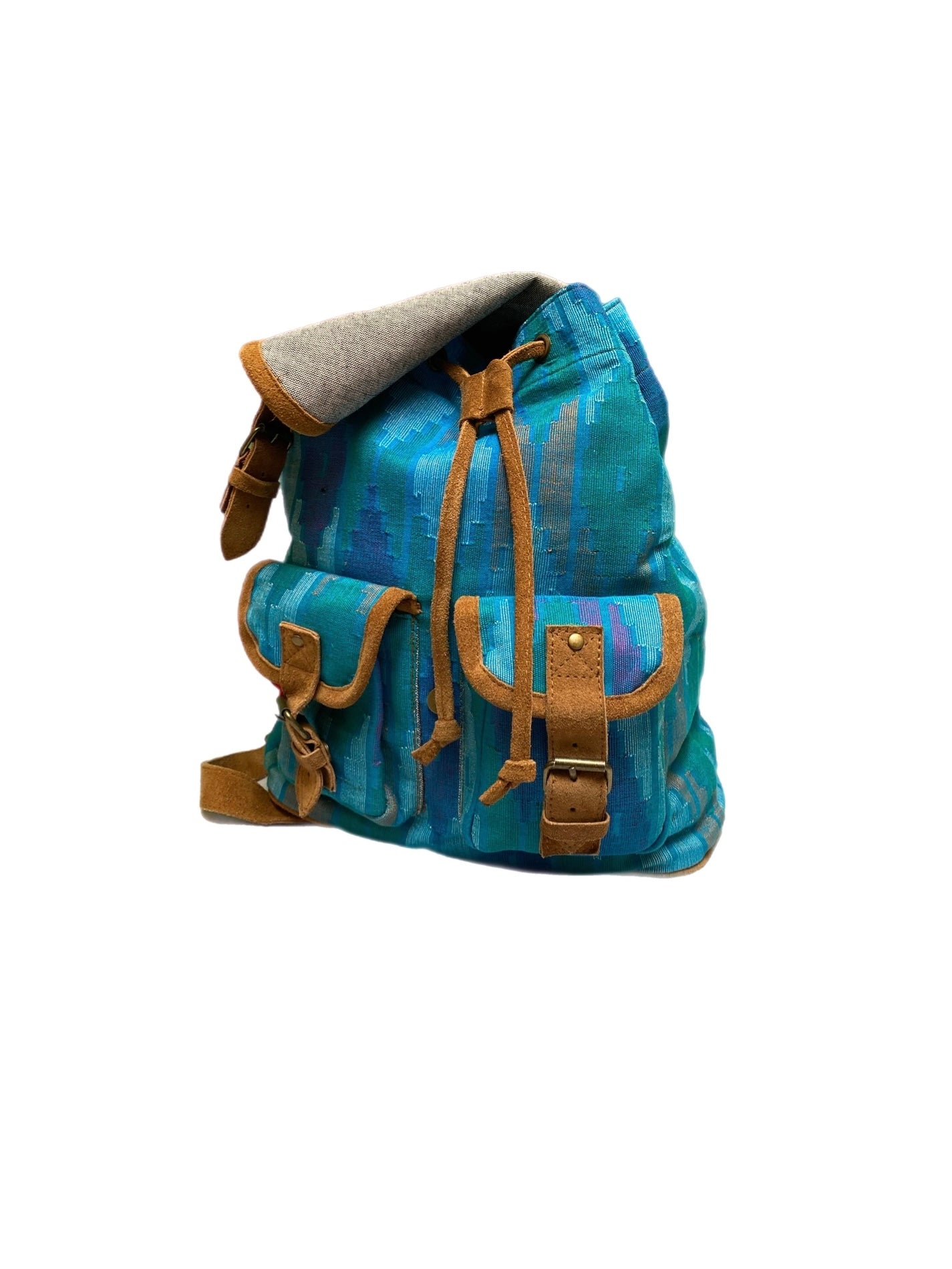 Weaving Backpack turquoise