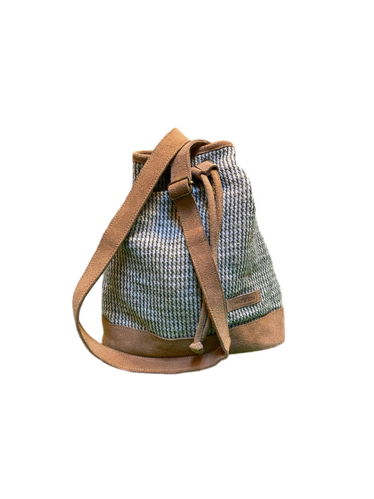 Woven schoudertas naturel (Drawstring)